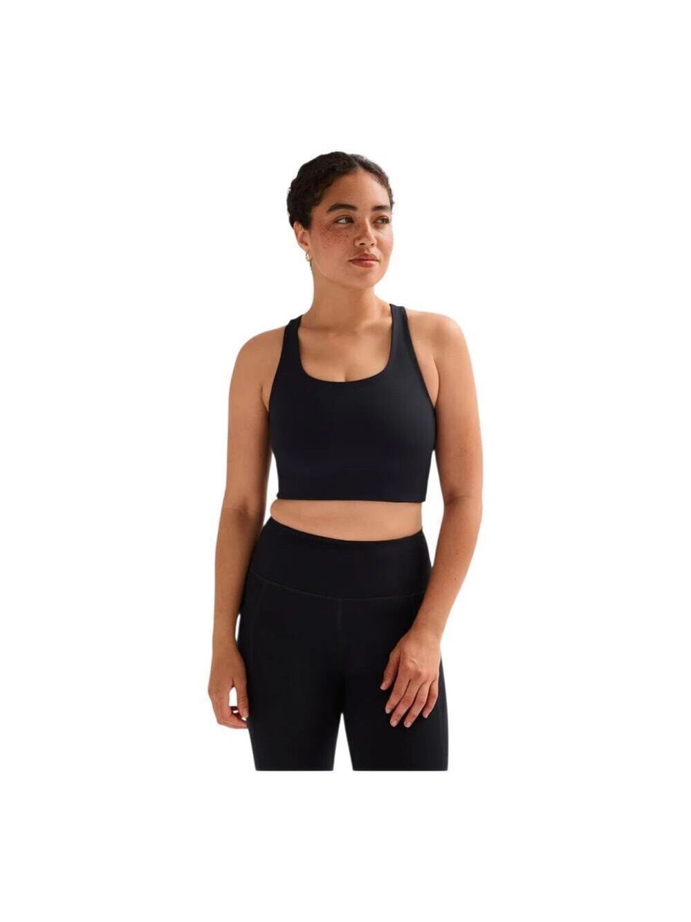 Girlfriend Collective Paloma Racerback Bra Black Small NWT
